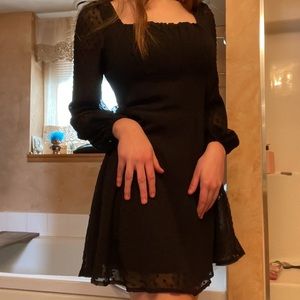 Black lace dress